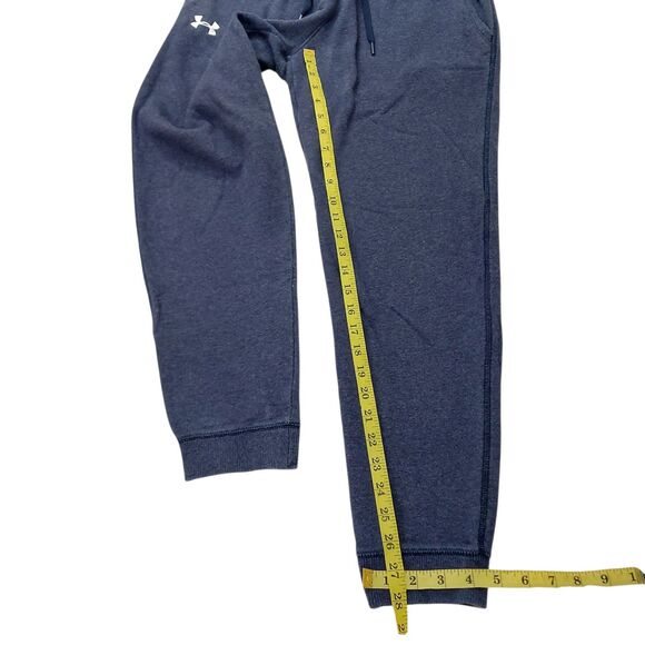 Under Armour Sweatpants Mens Medium Navy Fleece Loose Cotton Blend Athleisure - Picture 12 of 12